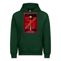 Forest Green From The Earth To The Moon Jules Verne Book Cover Design Urban Hoodie - ArtChic