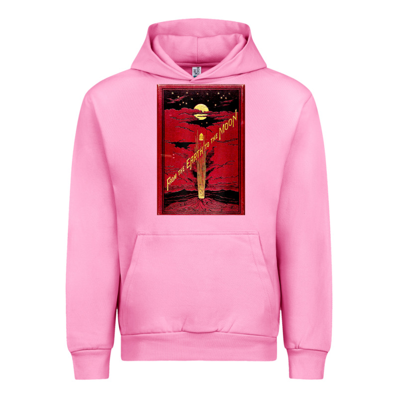 From The Earth To The Moon Jules Verne Book Cover Design Urban Hoodie by ArtChic | Teevron