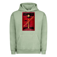 Pigment Oil Green From The Earth To The Moon Jules Verne Book Cover Design Urban Hoodie - ArtChic
