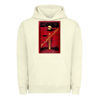 Pigment Pistachio From The Earth To The Moon Jules Verne Book Cover Design Urban Hoodie - ArtChic