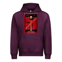 Mauve Wine From The Earth To The Moon Jules Verne Book Cover Design Urban Hoodie - ArtChic