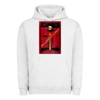 Pigment Lunar Rock From The Earth To The Moon Jules Verne Book Cover Design Urban Hoodie - ArtChic