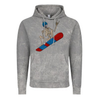 Cloud Rock skeleton snowboard Vintage Hoodie - FaDigitalArtStudio