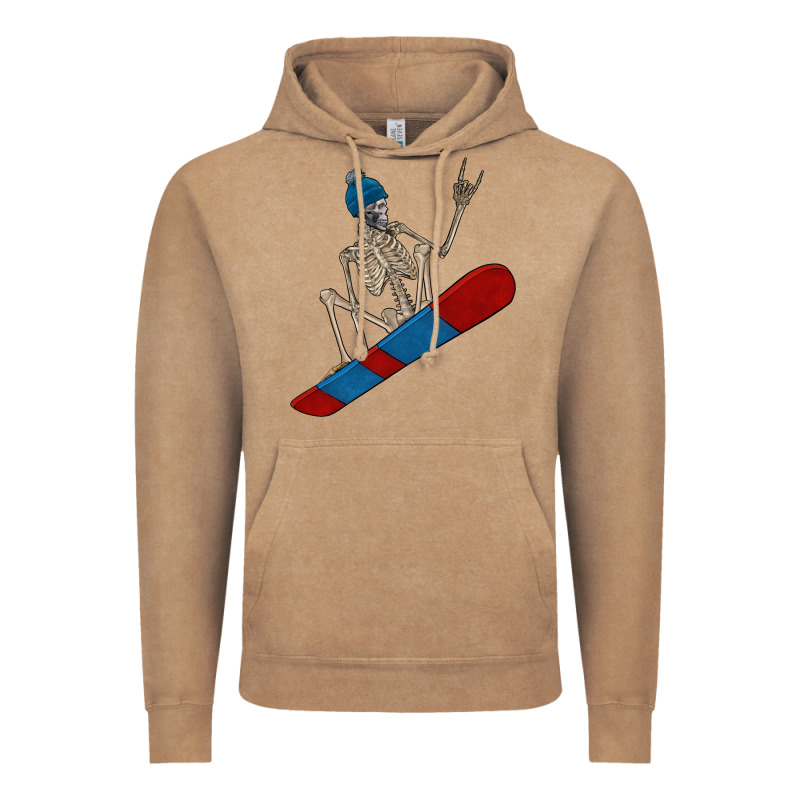 Skeleton Snowboard Vintage Hoodie by FaDigitalArtStudio | Teevron