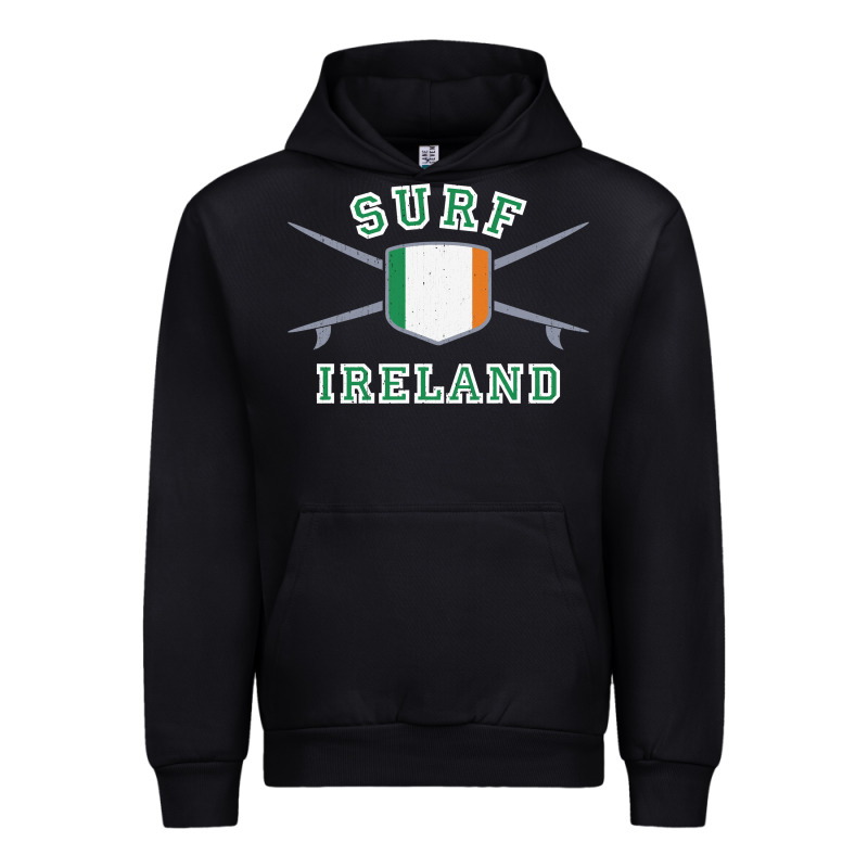 Ireland Surfing Hoodie  Irish Flag Surfboards Design Urban Hoodie by ArtChic | Teevron