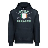 Navy ireland surfing hoodie  irish flag surfboards design Urban Hoodie - ArtChic