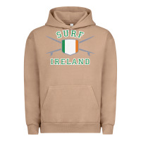 Pigment Burro ireland surfing hoodie  irish flag surfboards design Urban Hoodie - ArtChic