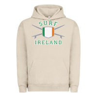 Pigment French Oak ireland surfing hoodie  irish flag surfboards design Urban Hoodie - ArtChic
