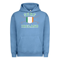Pigment Pebble Blue ireland surfing hoodie  irish flag surfboards design Urban Hoodie - ArtChic