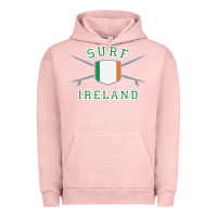 Pigment Salmon ireland surfing hoodie  irish flag surfboards design Urban Hoodie - ArtChic