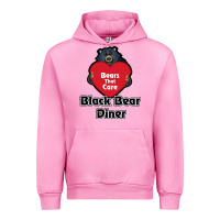 Fuchsia Pink resto, black bear diner Urban Hoodie - ArtChic