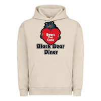 Pigment French Oak resto, black bear diner Urban Hoodie - ArtChic