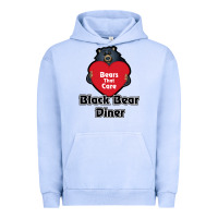 Pigment Grape Ice resto, black bear diner Urban Hoodie - ArtChic