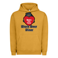 Pigment Peanut Butter resto, black bear diner Urban Hoodie - ArtChic