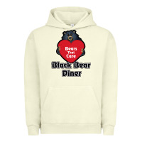 Pigment Pistachio resto, black bear diner Urban Hoodie - ArtChic