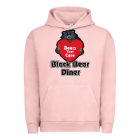 Pigment Salmon resto, black bear diner Urban Hoodie - ArtChic