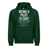Forest Green Funny Pilot Gift Being A Pilot Is Easy Urban Hoodie - ArtChic