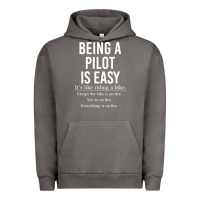 Pigment Tornado Funny Pilot Gift Being A Pilot Is Easy Urban Hoodie - ArtChic