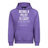 Tulip Funny Pilot Gift Being A Pilot Is Easy Urban Hoodie - ArtChic