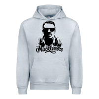 Heather Grey macklemore portrait Urban Hoodie - ArtChic