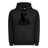 Pigment Black macklemore portrait Urban Hoodie - ArtChic