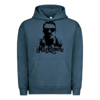 Pigment Midnight Navy macklemore portrait Urban Hoodie - ArtChic