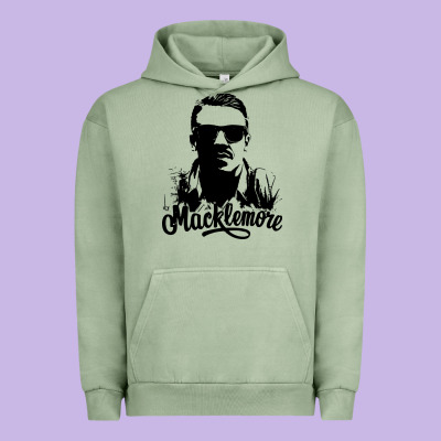 Macklemore Portrait Urban Hoodie Designed By Artchic