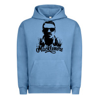 Pigment Pebble Blue macklemore portrait Urban Hoodie - ArtChic