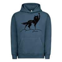 Pigment Midnight Navy fantastic mr fox wolf Urban Hoodie - ArtChic