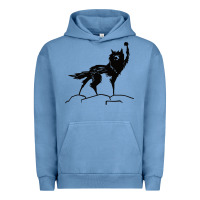 Pigment Pebble Blue fantastic mr fox wolf Urban Hoodie - ArtChic