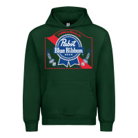 Forest Green pabst blue ribbon 1 Urban Hoodie - ArtChic