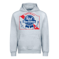 Heather Grey pabst blue ribbon 1 Urban Hoodie - ArtChic