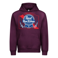 Mauve Wine pabst blue ribbon 1 Urban Hoodie - ArtChic