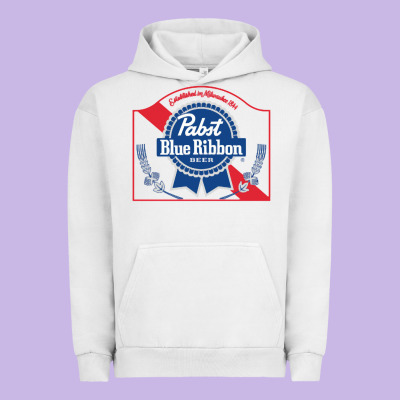 Pabst Blue Ribbon 1 Urban Hoodie Designed By Artchic