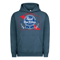 Pigment Midnight Navy pabst blue ribbon 1 Urban Hoodie - ArtChic
