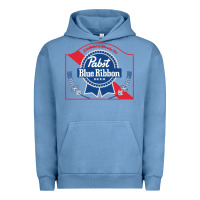 Pigment Pebble Blue pabst blue ribbon 1 Urban Hoodie - ArtChic