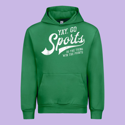 Yay Go Sports Vintage Funny Sports Urban Hoodie Designed By Artchic