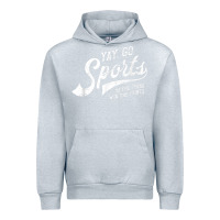 Heather Grey Yay Go Sports Vintage Funny Sports Urban Hoodie - ArtChic