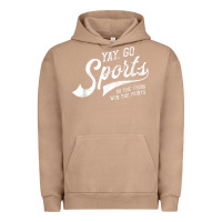Pigment Burro Yay Go Sports Vintage Funny Sports Urban Hoodie - ArtChic
