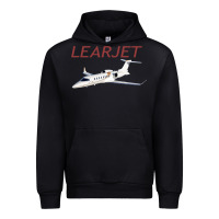 Black learjet airplane flying pilot long sleeve t shirt Urban Hoodie - ArtChic