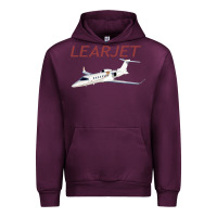 Mauve Wine learjet airplane flying pilot long sleeve t shirt Urban Hoodie - ArtChic