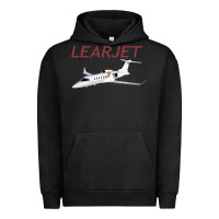 Pigment Black learjet airplane flying pilot long sleeve t shirt Urban Hoodie - ArtChic