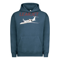 Pigment Midnight Navy learjet airplane flying pilot long sleeve t shirt Urban Hoodie - ArtChic