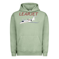 Pigment Oil Green learjet airplane flying pilot long sleeve t shirt Urban Hoodie - ArtChic