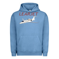 Pigment Pebble Blue learjet airplane flying pilot long sleeve t shirt Urban Hoodie - ArtChic