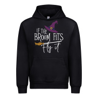 Black if the broom fit fly it Urban Hoodie - ArtChic