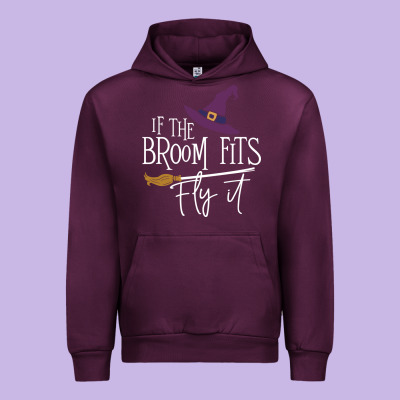 If The Broom Fit Fly It Urban Hoodie Designed By Artchic