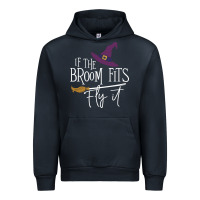 Navy if the broom fit fly it Urban Hoodie - ArtChic