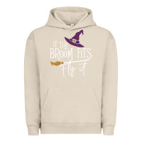 Pigment French Oak if the broom fit fly it Urban Hoodie - ArtChic