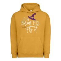 Pigment Peanut Butter if the broom fit fly it Urban Hoodie - ArtChic